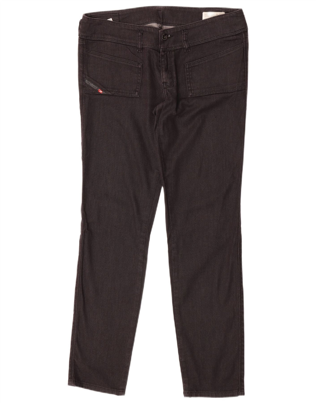 Diesel Womens Husky Slim Jeans W30 L30 Black Cotton