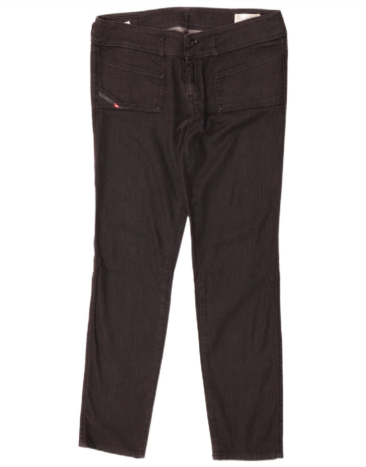 Diesel Womens Husky Slim Jeans W30 L30 Black Cotton