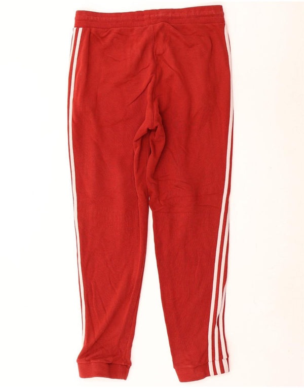 Adidas Mens Tracksuit Trousers Joggers Small Red Cotton