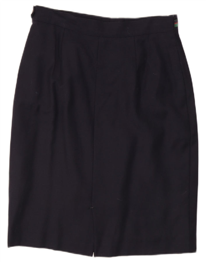 Marly's Womens Pencil Skirt IT 48 XL W32  Navy Blue