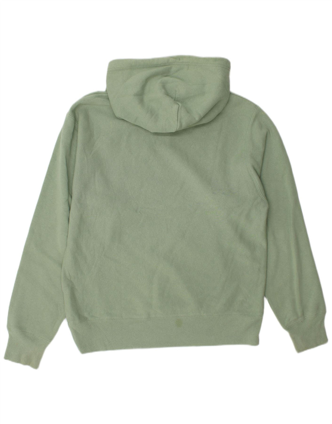 Champion Mens Graphic Hoodie Jumper Medium Green Cotton