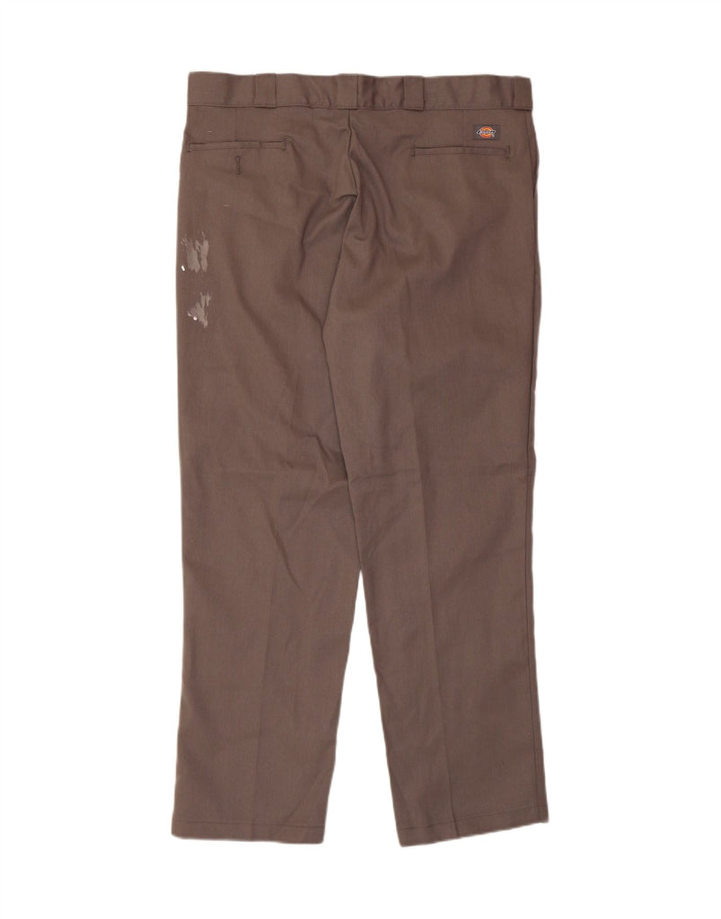 DICKIES Mens Straight Chino Trousers W42 L33 Grey Vintage Dickies and Second-Hand Dickies from Messina Hembry 