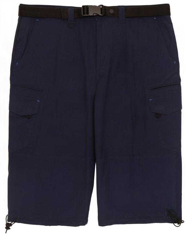 Marks & Spencer Mens Cargo Shorts W40 XL Navy Blue Cotton