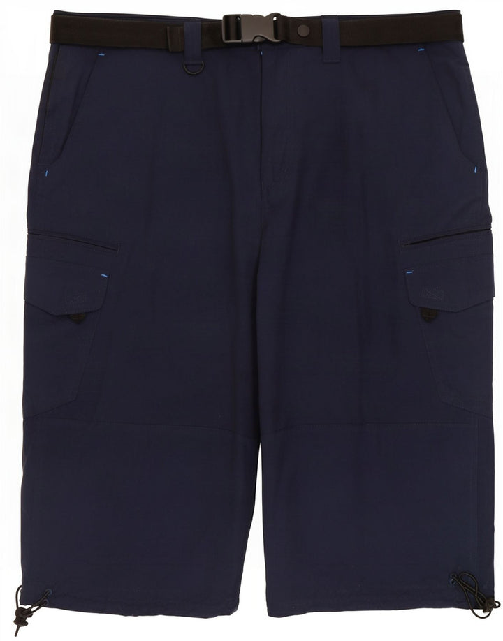 Marks & Spencer Mens Cargo Shorts W40 XL Navy Blue Cotton