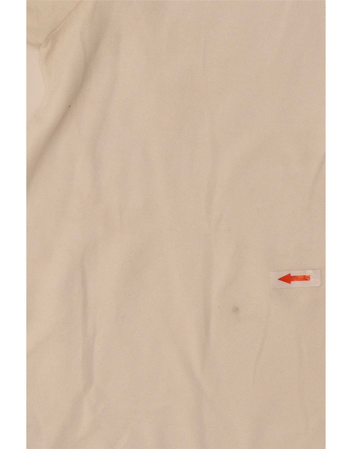Lacoste Mens Polo Shirt Size 3 Small White Cotton
