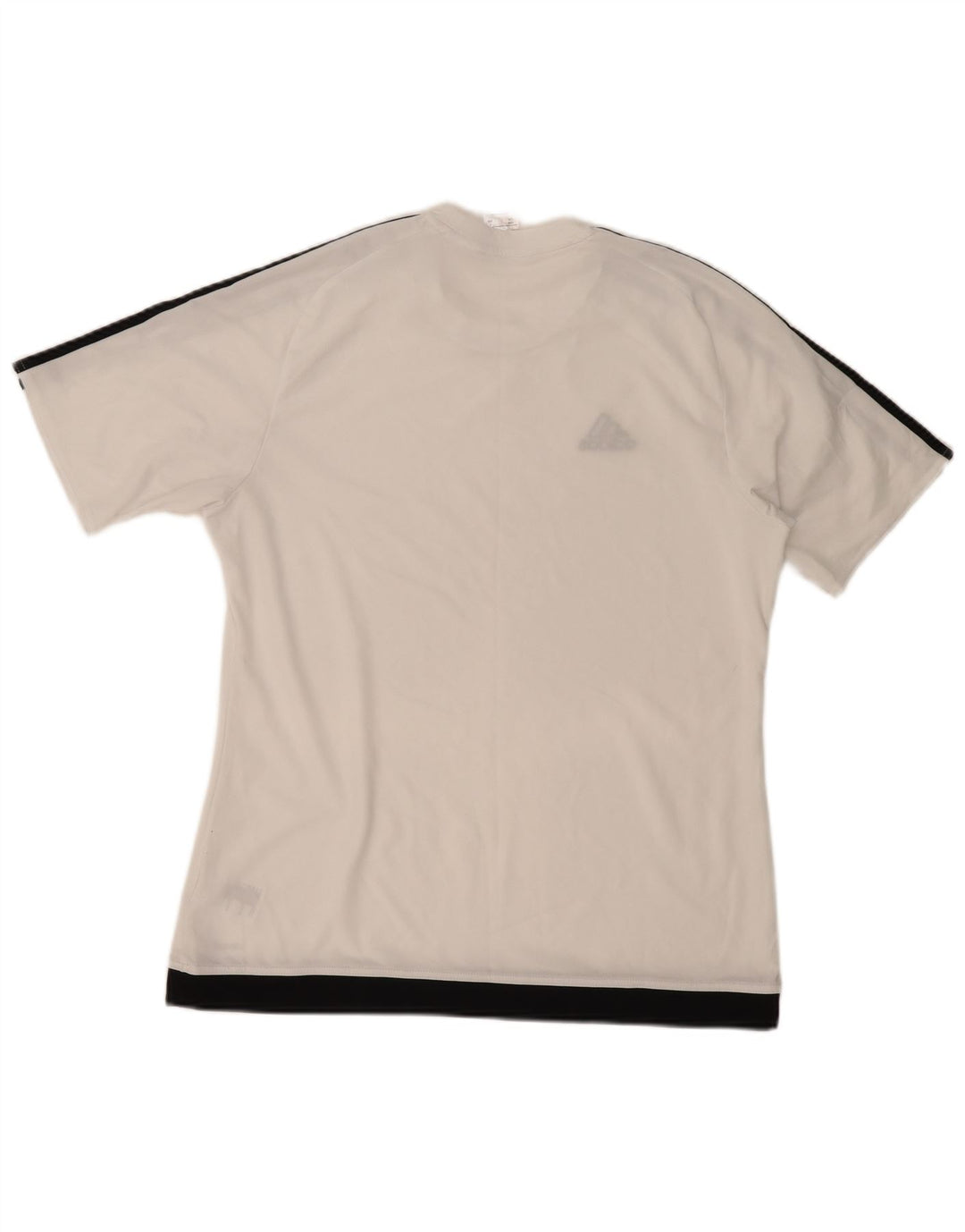 ADIDAS Mens Climalite T-Shirt Top Large White Colourblock Polyester