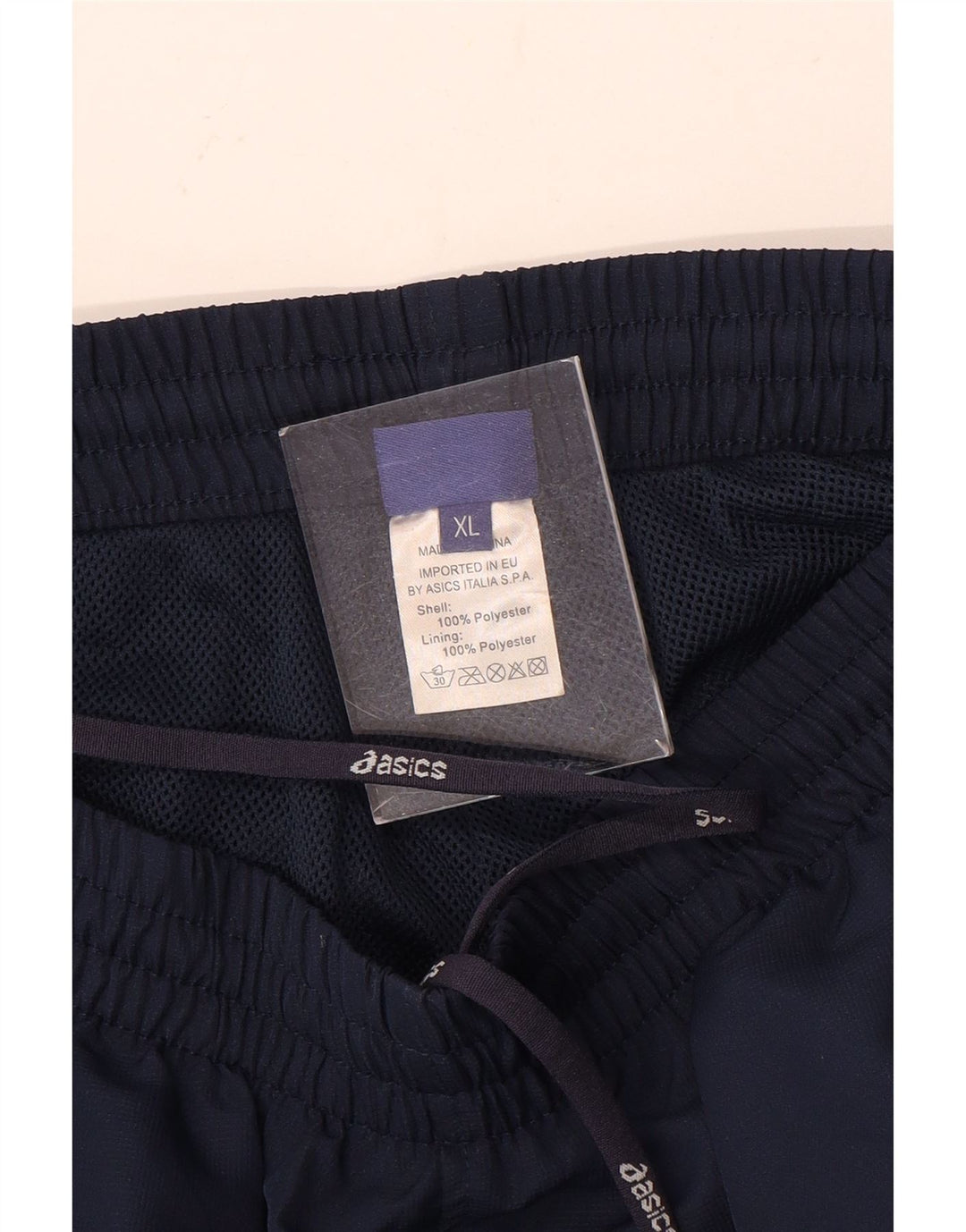 Asics Mens Tracksuit Trousers XL  Navy Blue Polyester