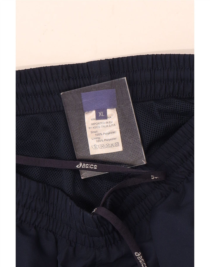 Asics Mens Tracksuit Trousers XL  Navy Blue Polyester