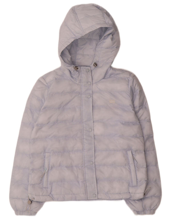 Levi's Womens Hooded Oversized Padded Jacket UK 6 XS Blue Polyester