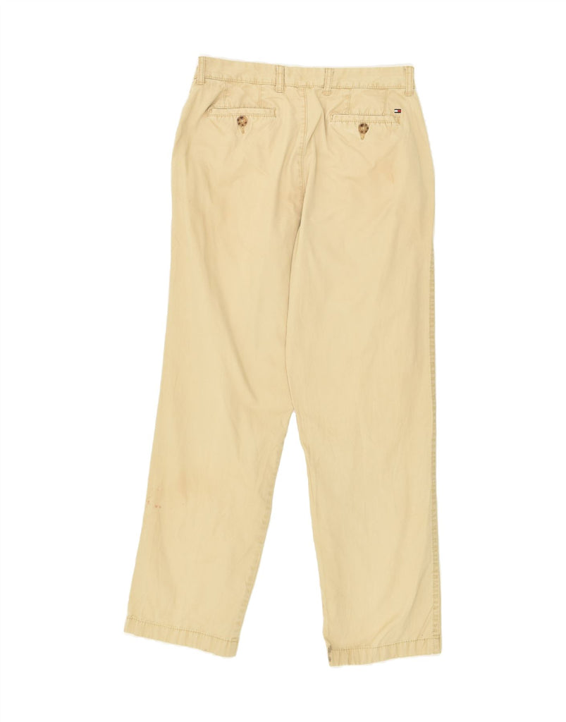 TOMMY HILFIGER Mens Pegged Chino Trousers W33 L34  Beige Cotton | Vintage Tommy Hilfiger | Thrift | Second-Hand Tommy Hilfiger | Used Clothing | Messina Hembry 