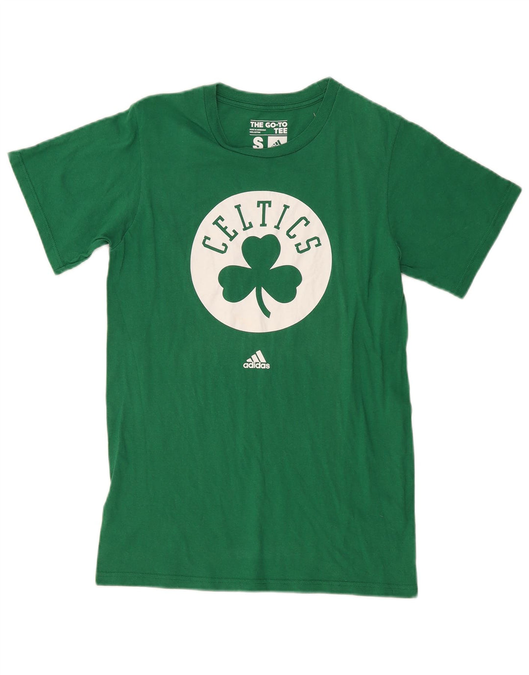 ADIDAS Mens Graphic T-Shirt Top Small Green Cotton