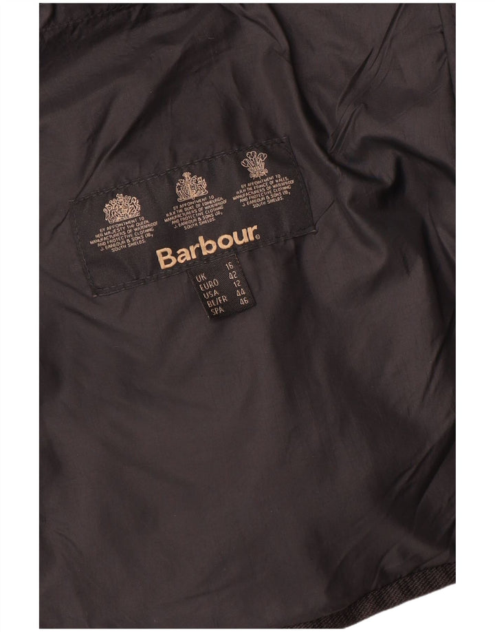 Barbour Womens Quilted Jacket UK 16 Large Black Polyamide