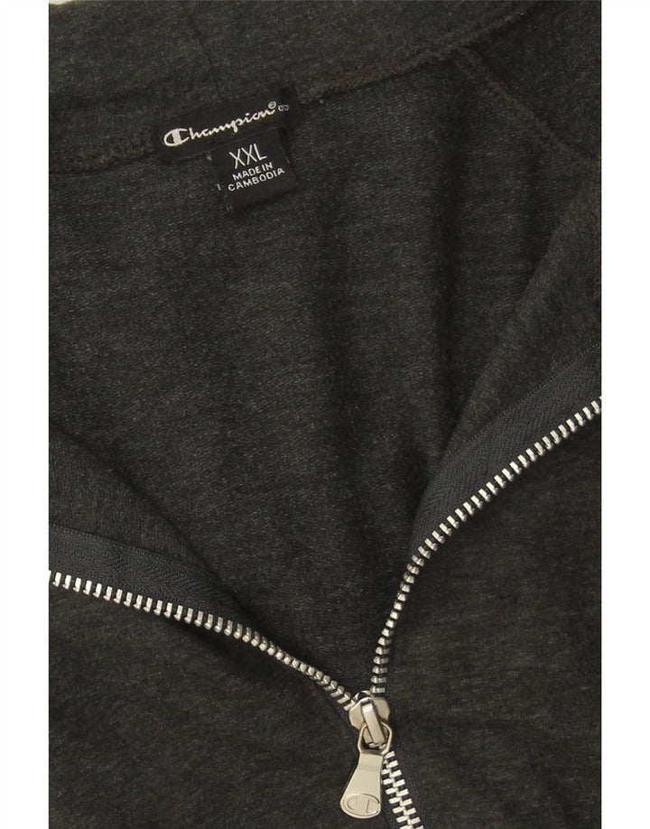 CHAMPION Womens Zip Hoodie Sweater UK 20 2XL Grey Cotton Vintage Champion and Second-Hand Champion from Messina Hembry 