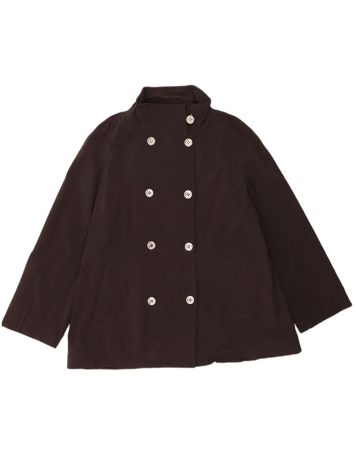 Calvin Klein Womens Pea Coat UK 18 XL Black Polyester