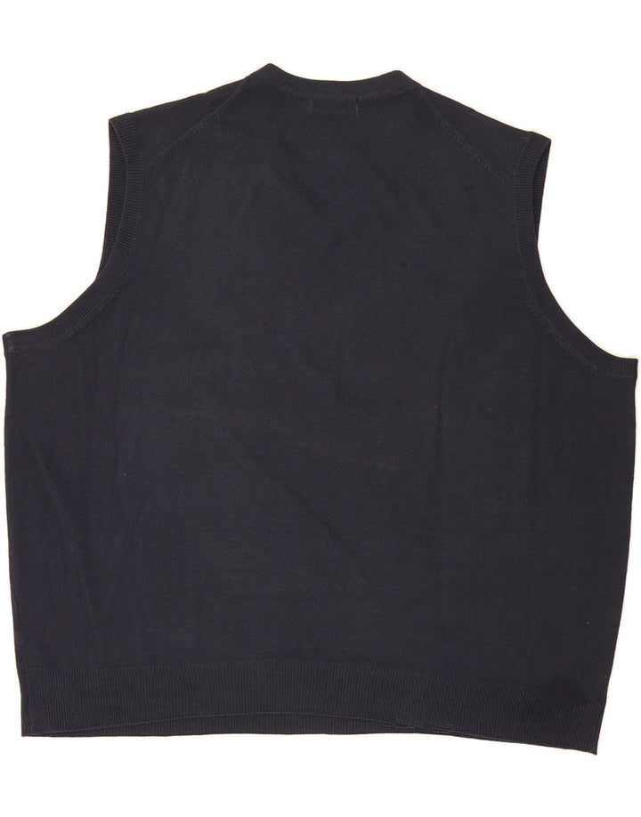 JAMES PRINGLE Mens Vest Tank Top XL Navy Blue Acrylic Vintage James Pringle and Second-Hand James Pringle from Messina Hembry 
