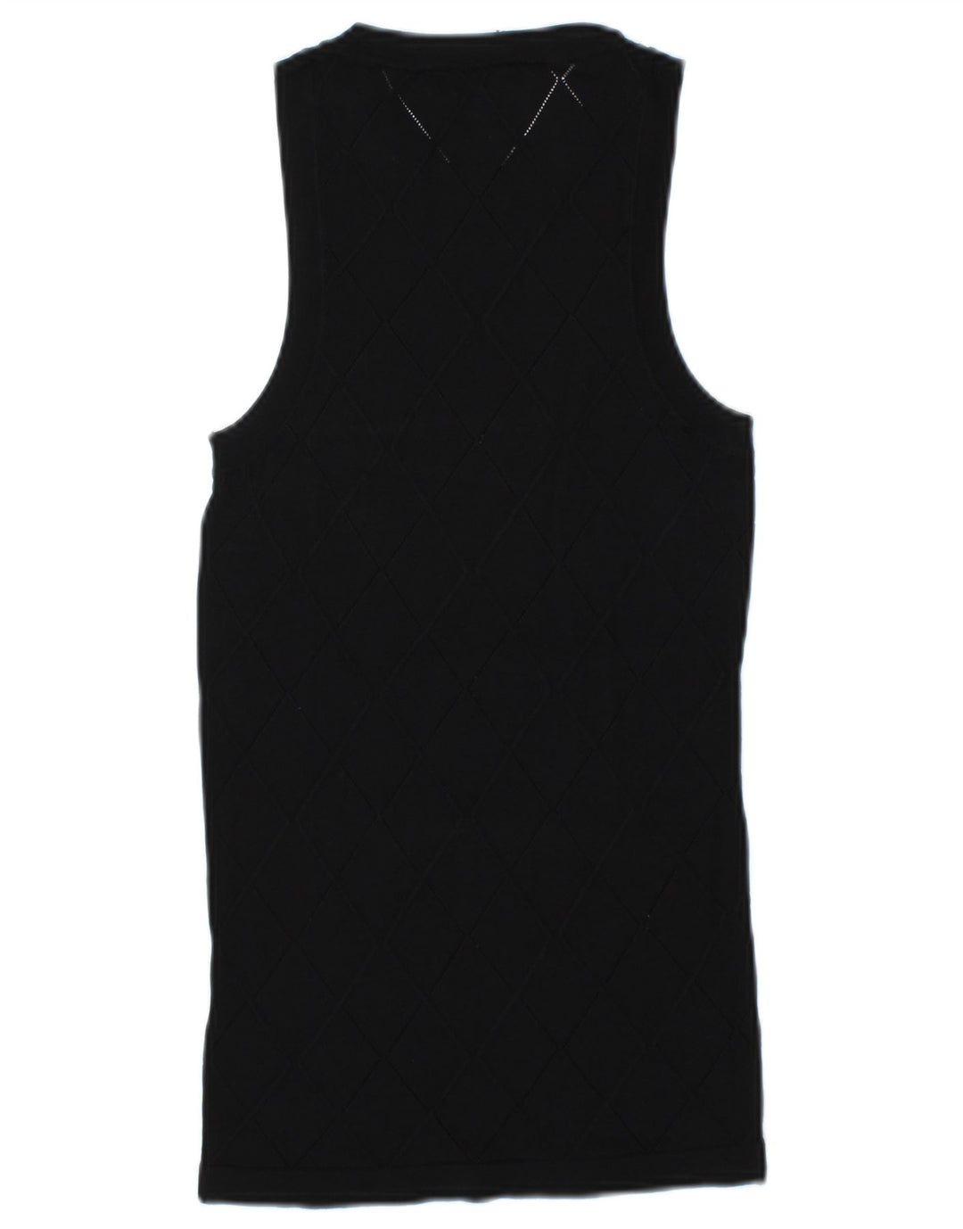 Zara Womens Vest Top UK 12 Medium Black