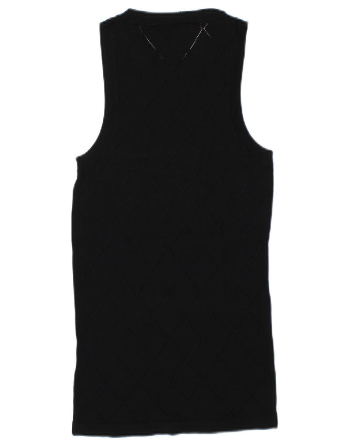 Zara Womens Vest Top UK 12 Medium Black