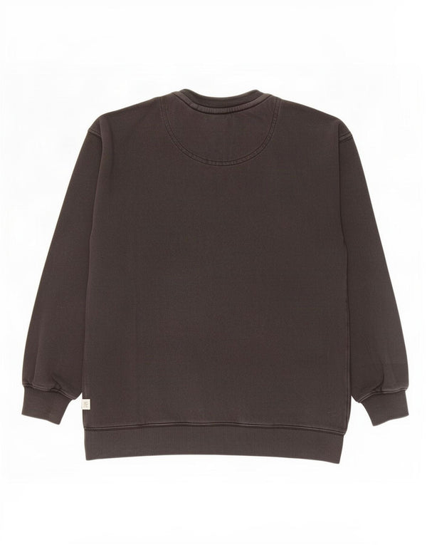 Fat Face Womens Oversized Sweatshirt Jumper UK 8 Small Black Cotton