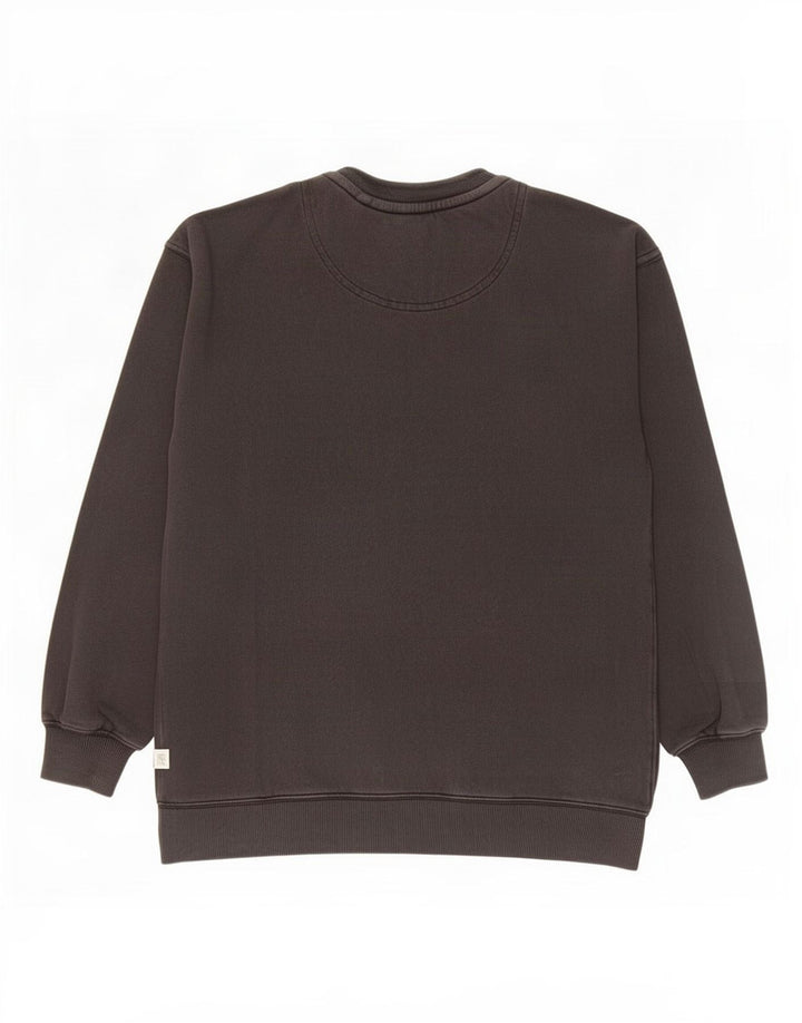 Fat Face Womens Oversized Sweatshirt Jumper UK 8 Small Black Cotton