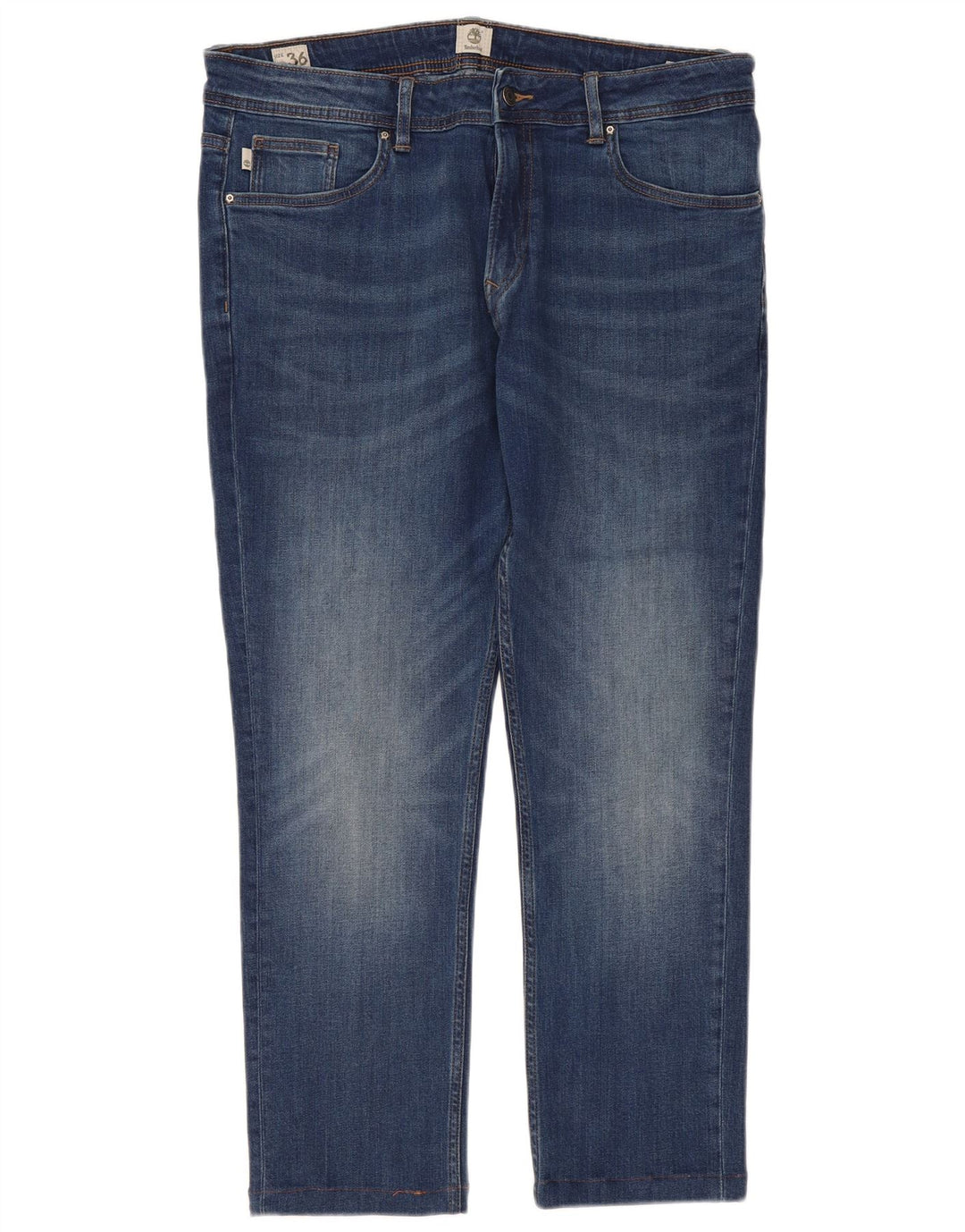 Timberland Womens Straight Jeans W36 L29 Blue Cotton