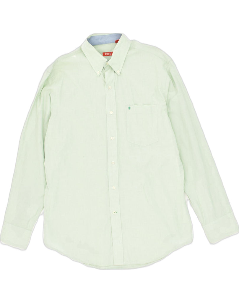 IZOD Mens Shirt Medium Green Cotton | Vintage Izod | Thrift | Second-Hand Izod | Used Clothing | Messina Hembry 