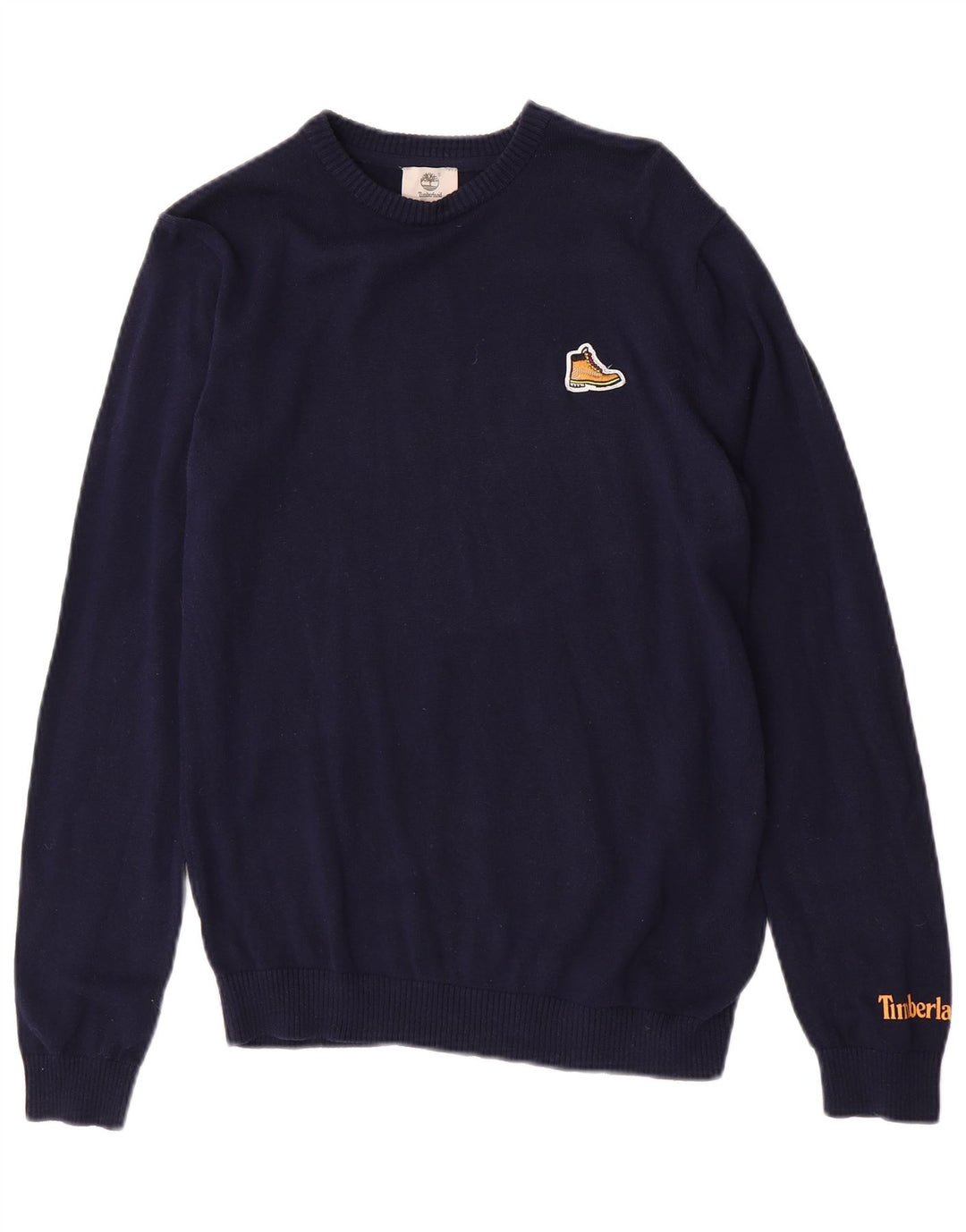 Timberland Boys Crew Neck Jumper Sweater 15-16 Years Medium Navy Blue