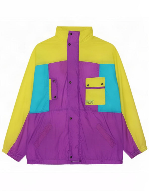 Brugi Mens Hooded Tracksuit Top Jacket XL Multicoloured Colourblock