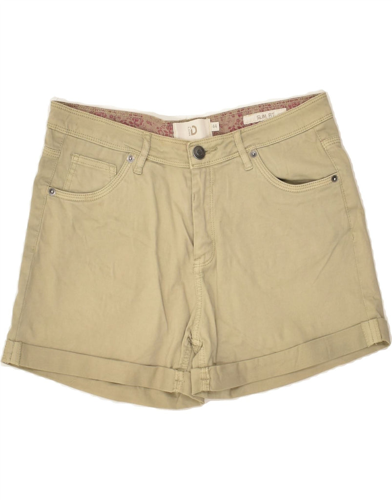 DACK'S Womens Slim Fit Casual Shorts IT 44 Medium W28  Beige Cotton | Vintage Dack's | Thrift | Second-Hand Dack's | Used Clothing | Messina Hembry 