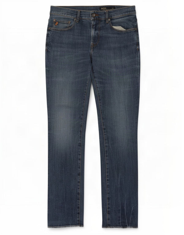 Rifle Mens Slim Jeans W33 L34 Blue Cotton