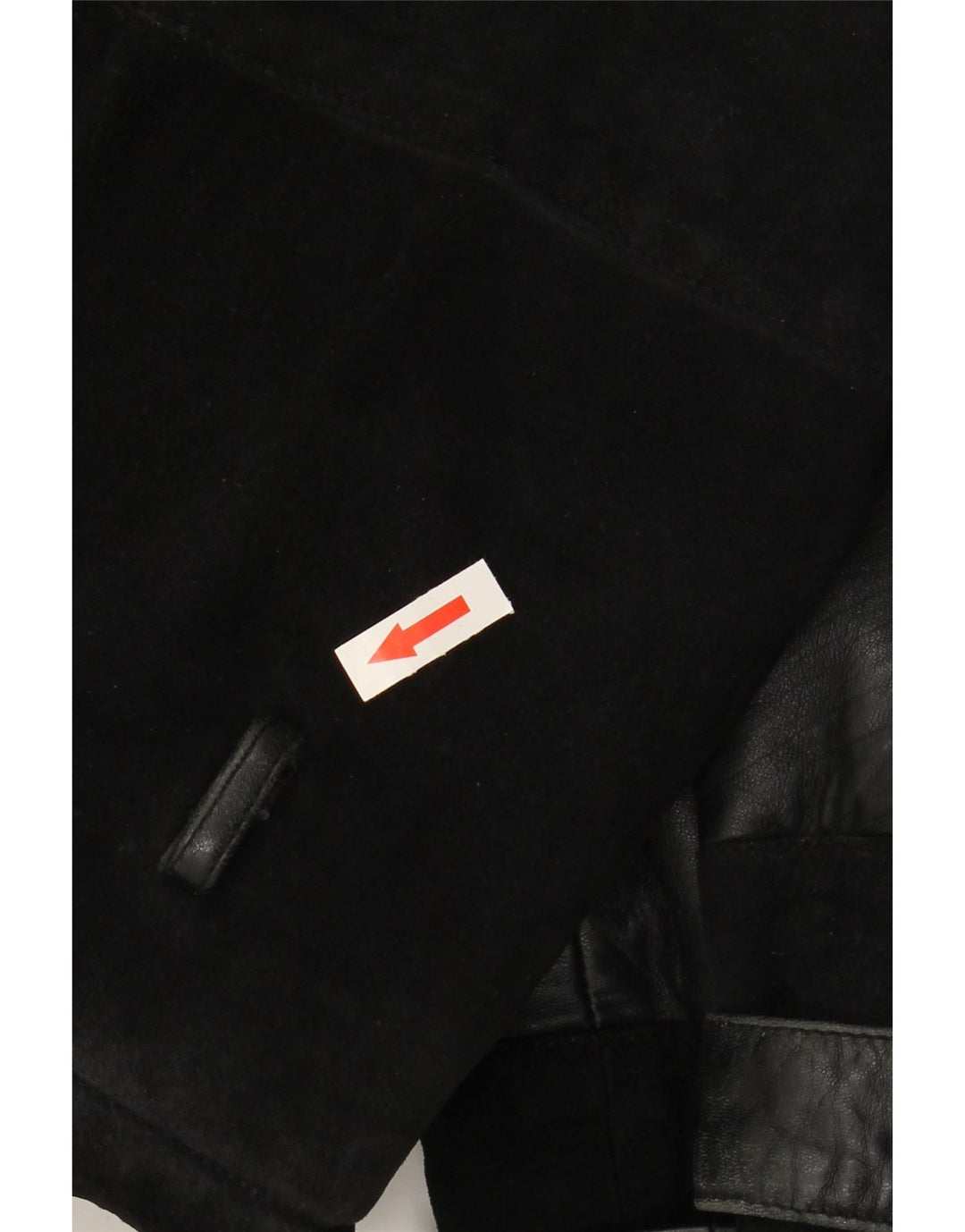 VINTAGE Womens Suede Jacket IT 48 XL Black