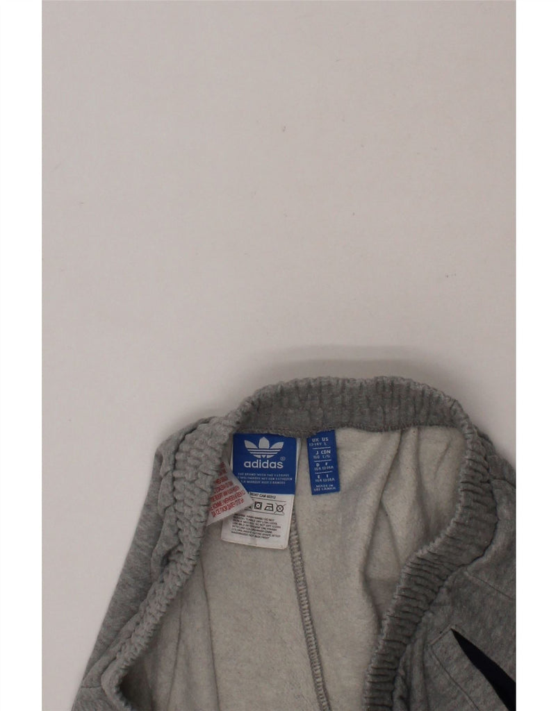 ADIDAS Boys Graphic Sport Shorts 13-14 Years  Grey Cotton Vintage Adidas and Second-Hand Adidas from Messina Hembry 