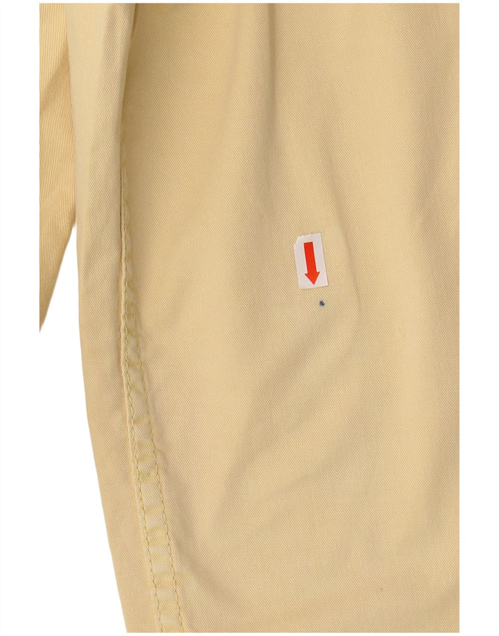 ICEBERG Womens Slim Cropped Trousers W27 L25 Yellow