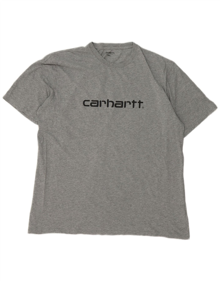 Carhartt Mens Graphic T-Shirt Top 2XL Grey