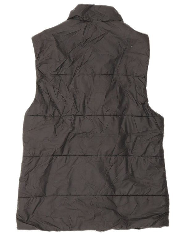 ADIDAS Womens Padded Gilet UK 10 Small Black Polyester