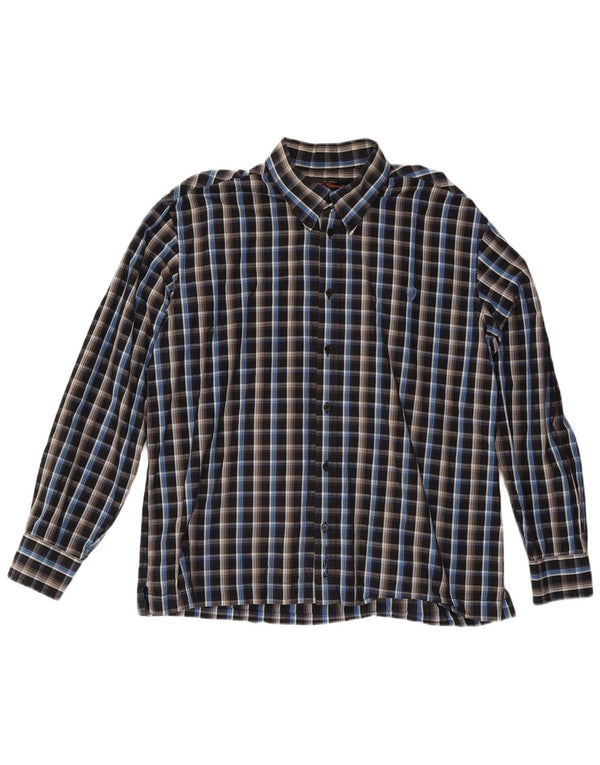 Ben Sherman Mens Shirt 2XL Black Check Cotton
