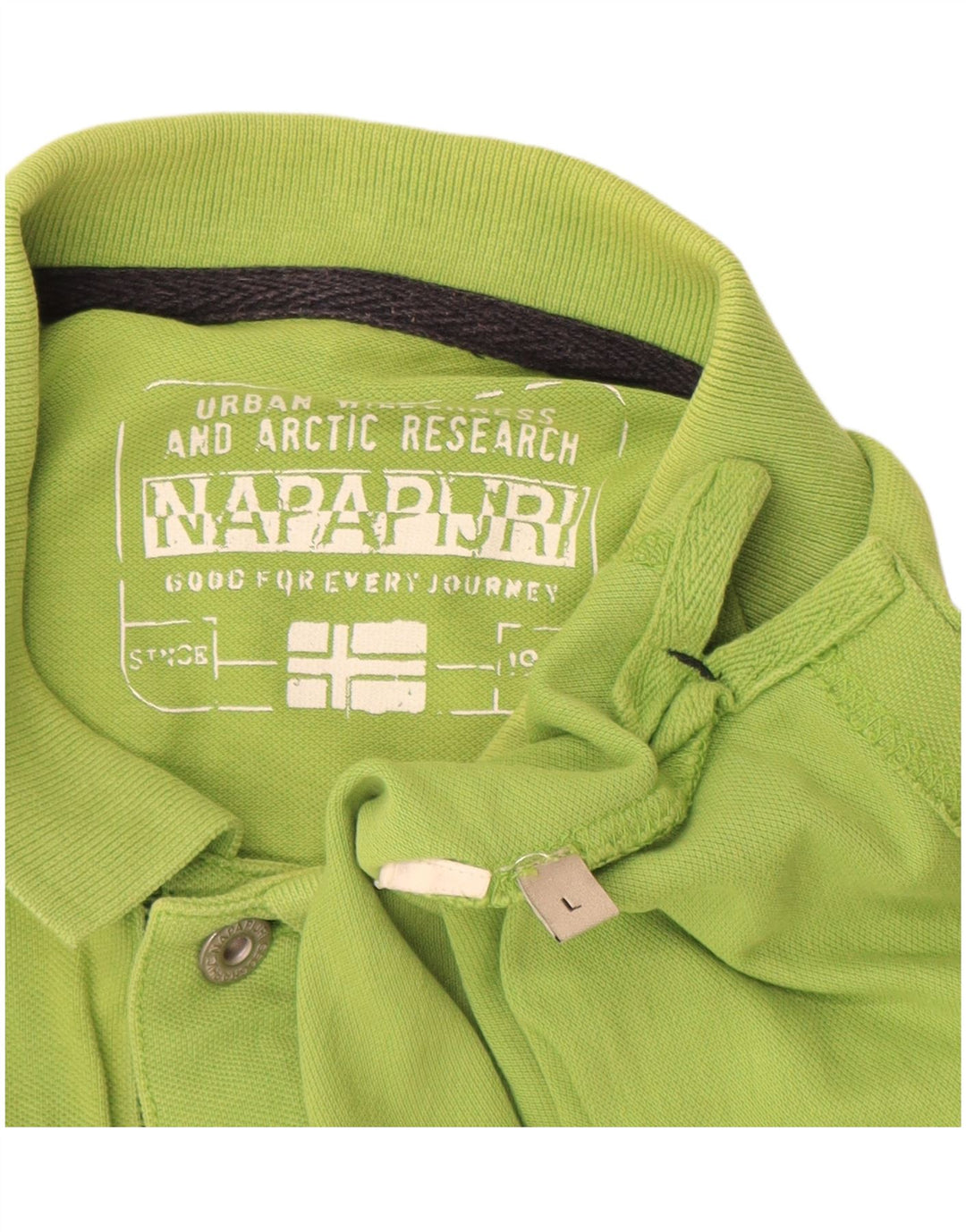 Napapijri Mens Polo Shirt Large Green