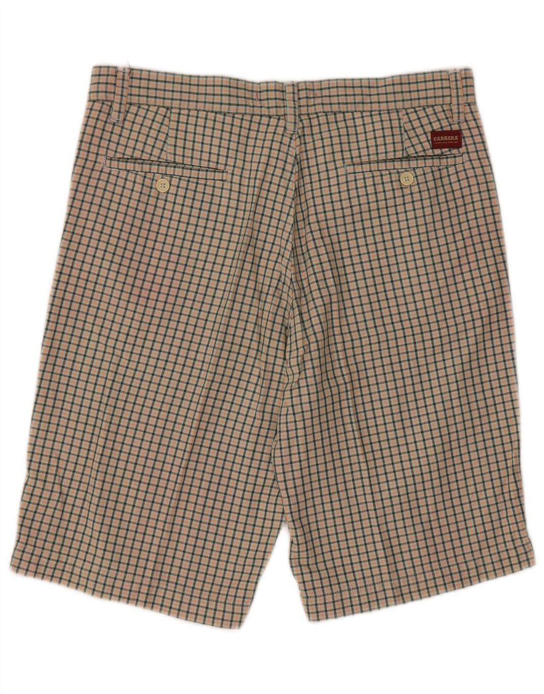 Carrera Mens Chino Shorts IT 50 Large W34  Multicoloured Check Cotton