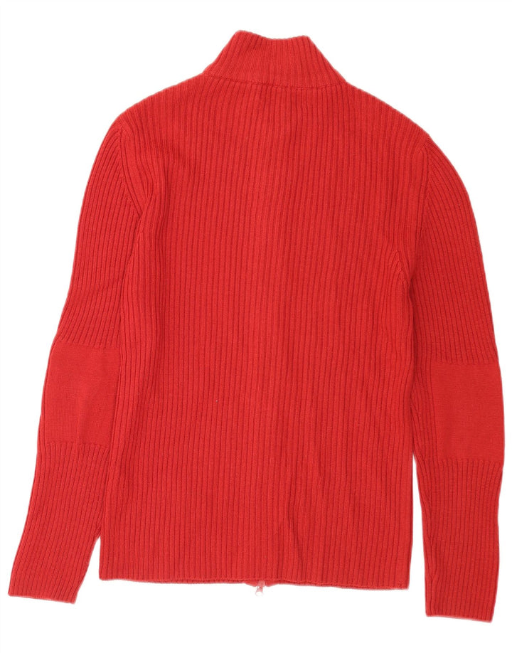 Rifle Mens Cardigan Sweater Large Red Merino Wool