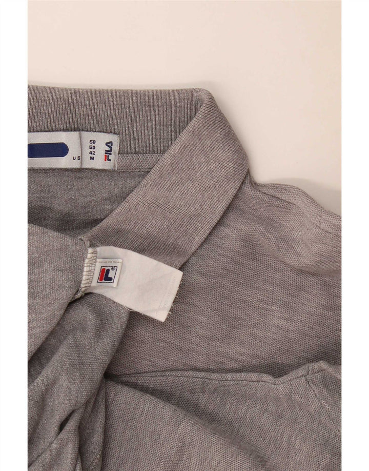 Fila Mens Polo Shirt Medium Grey