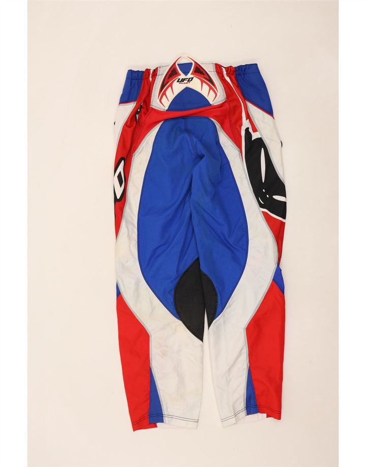 UFO Mens Graphic Trousers IT 54 2XL W36 L32 Multicoloured Colourblock