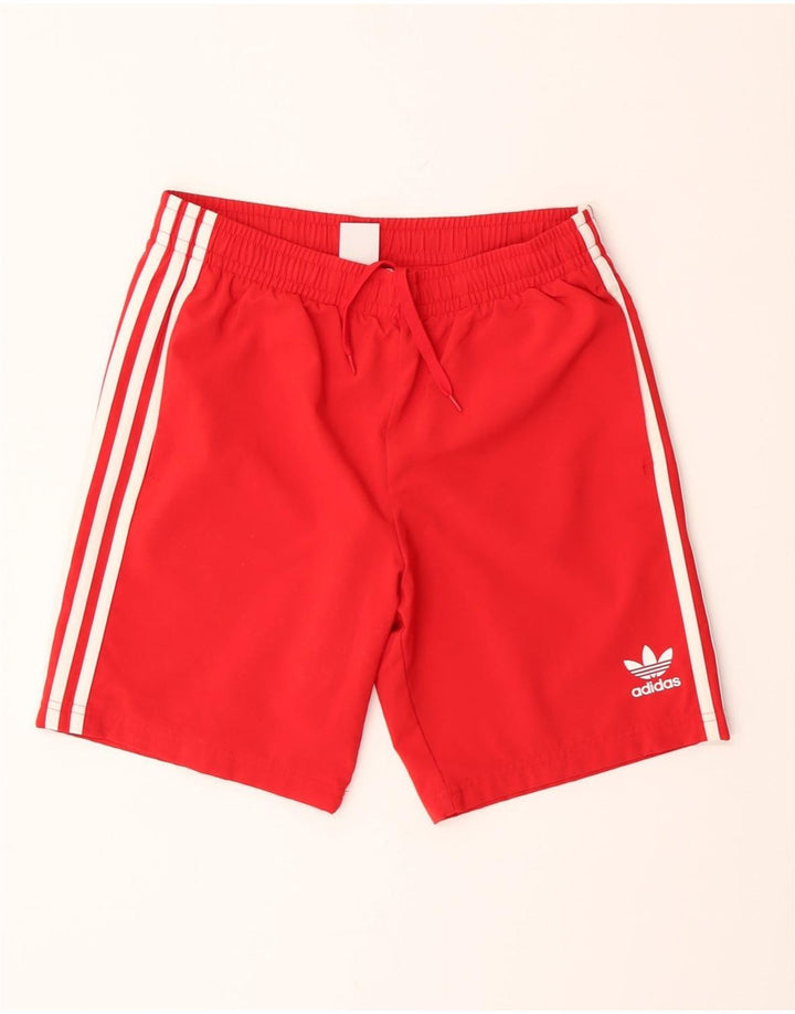 Adidas Boys Sport Shorts 13-14 Years  Red Polyester