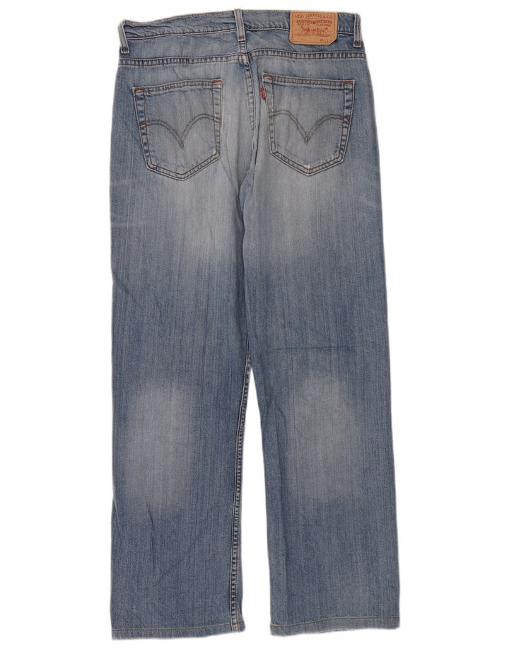 Levi's Mens 752 Straight Jeans W32 L30 Blue Cotton