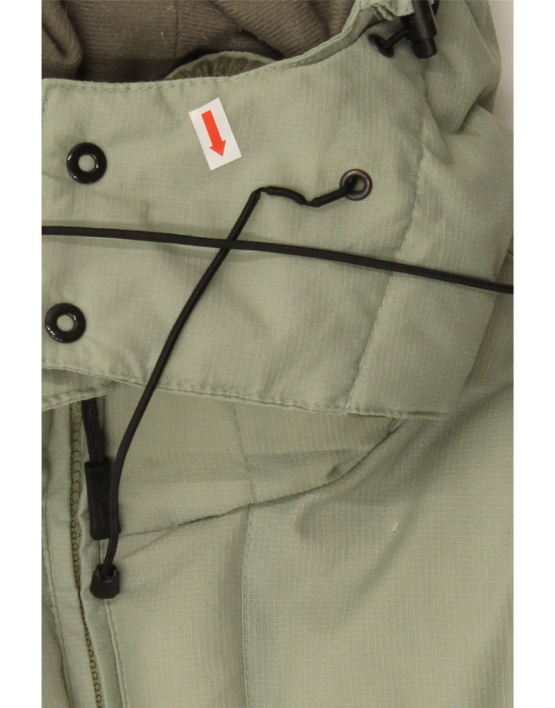 FILA Mens Hooded Padded Jacket UK 40 Large Green Colourblock Polyamide Vintage Fila and Second-Hand Fila from Messina Hembry 