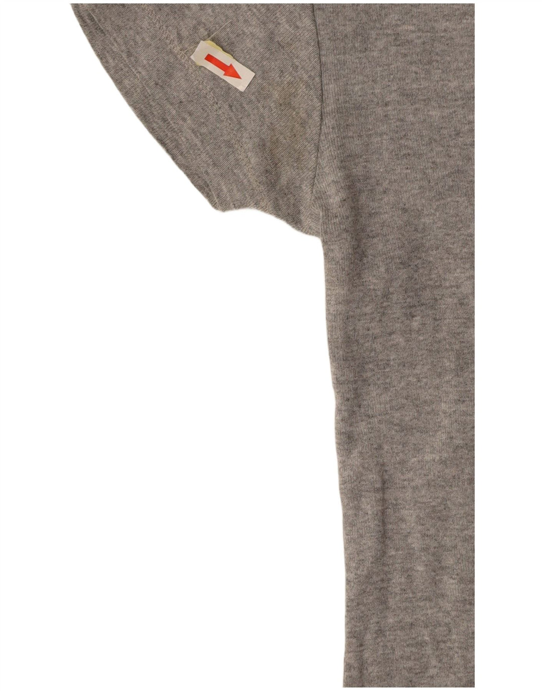 LEE Womens Crop T-Shirt Top UK 10 Small Grey