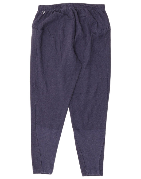 Puma Mens Italia Tracksuit Trousers Large Navy Blue Cotton