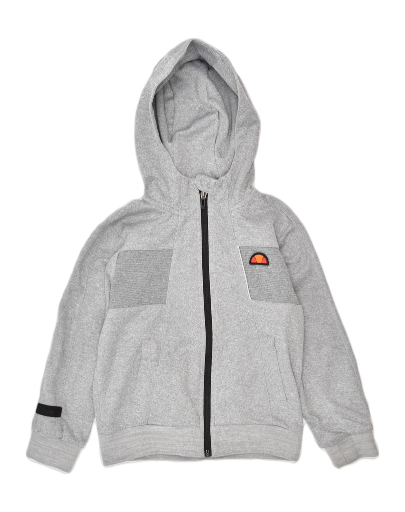 ELLESSE Boys Zip Hoodie Sweater 6-7 Years Grey Polyester | Vintage Ellesse | Thrift | Second-Hand Ellesse | Used Clothing | Messina Hembry 