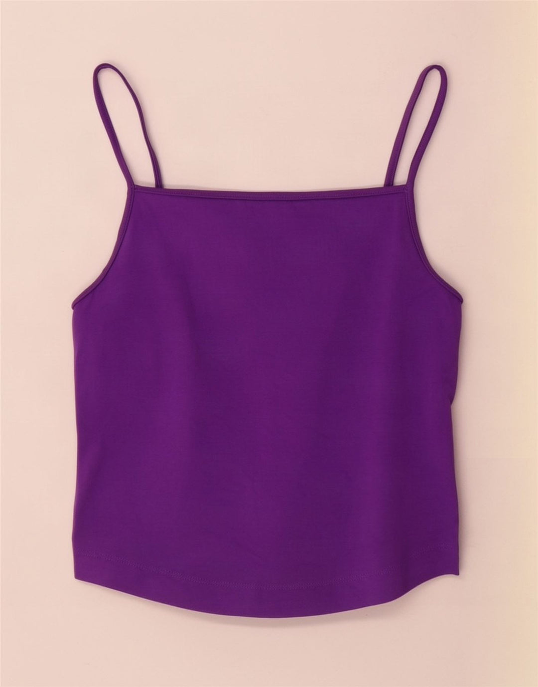 Zara Womens Cami Top UK 14 Large Purple Cotton