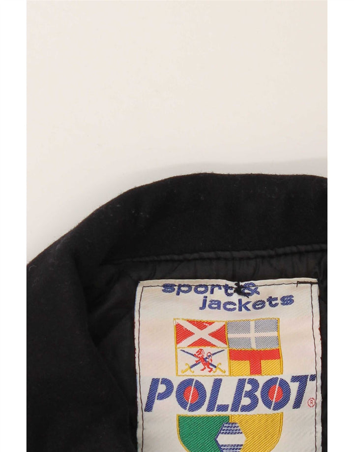 Polbot Mens Utility Jacket UK 42 XL Navy Blue Wool