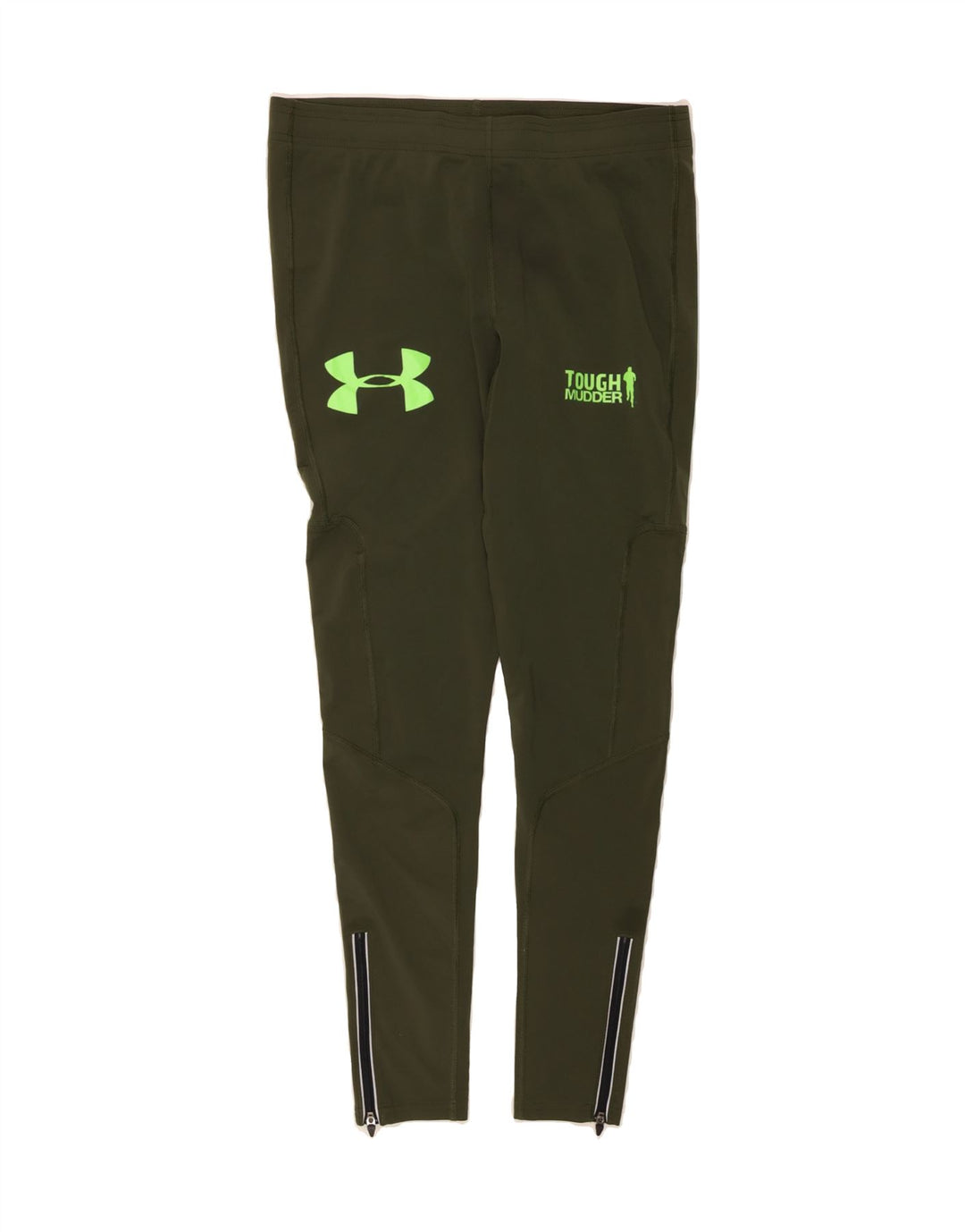 UNDER ARMOUR Womens Graphic Leggings UK 14 Large Green Nylon Vintage Under Armour and Second-Hand Under Armour from Messina Hembry 