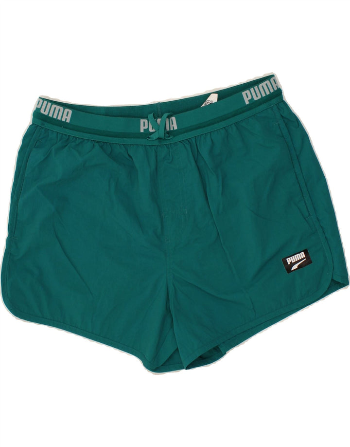 PUMA Womens Sport Shorts UK 16 Large Turquoise Polyester Vintage Puma and Second-Hand Puma from Messina Hembry 